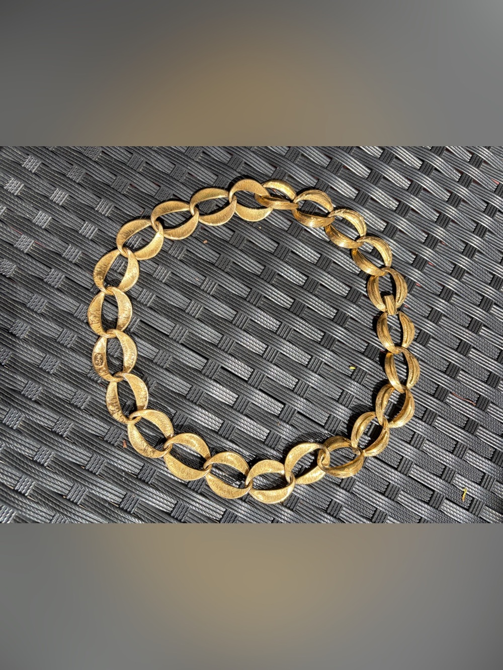 Vintage Napier Necklace Gold Tone Chunky Chain 21”
